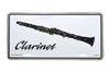 Clarinet License Plate