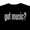 Got Music? T-shirt - Black